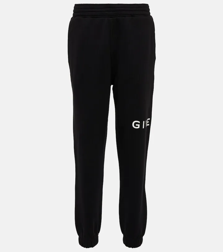 Logo cotton jersey sweatpants