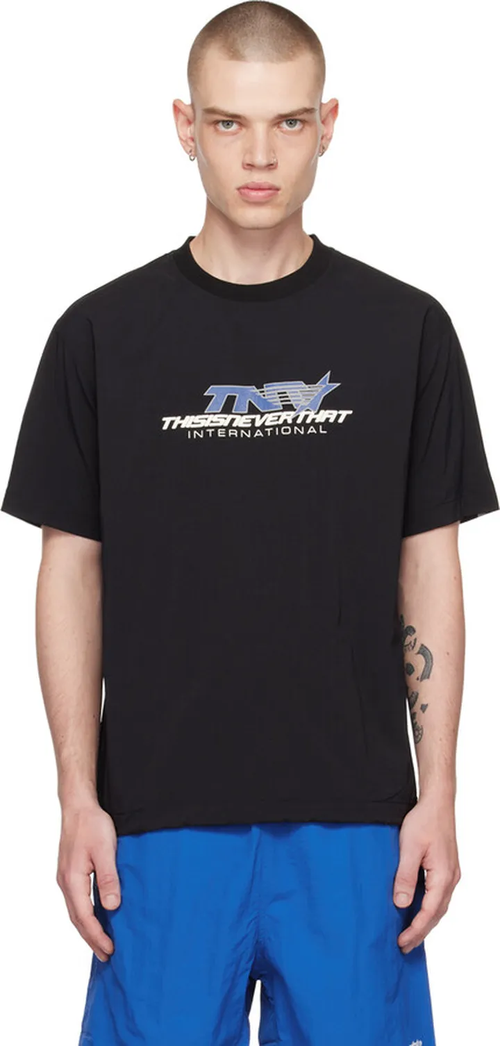 thisisneverthat Black Printed T-Shirt