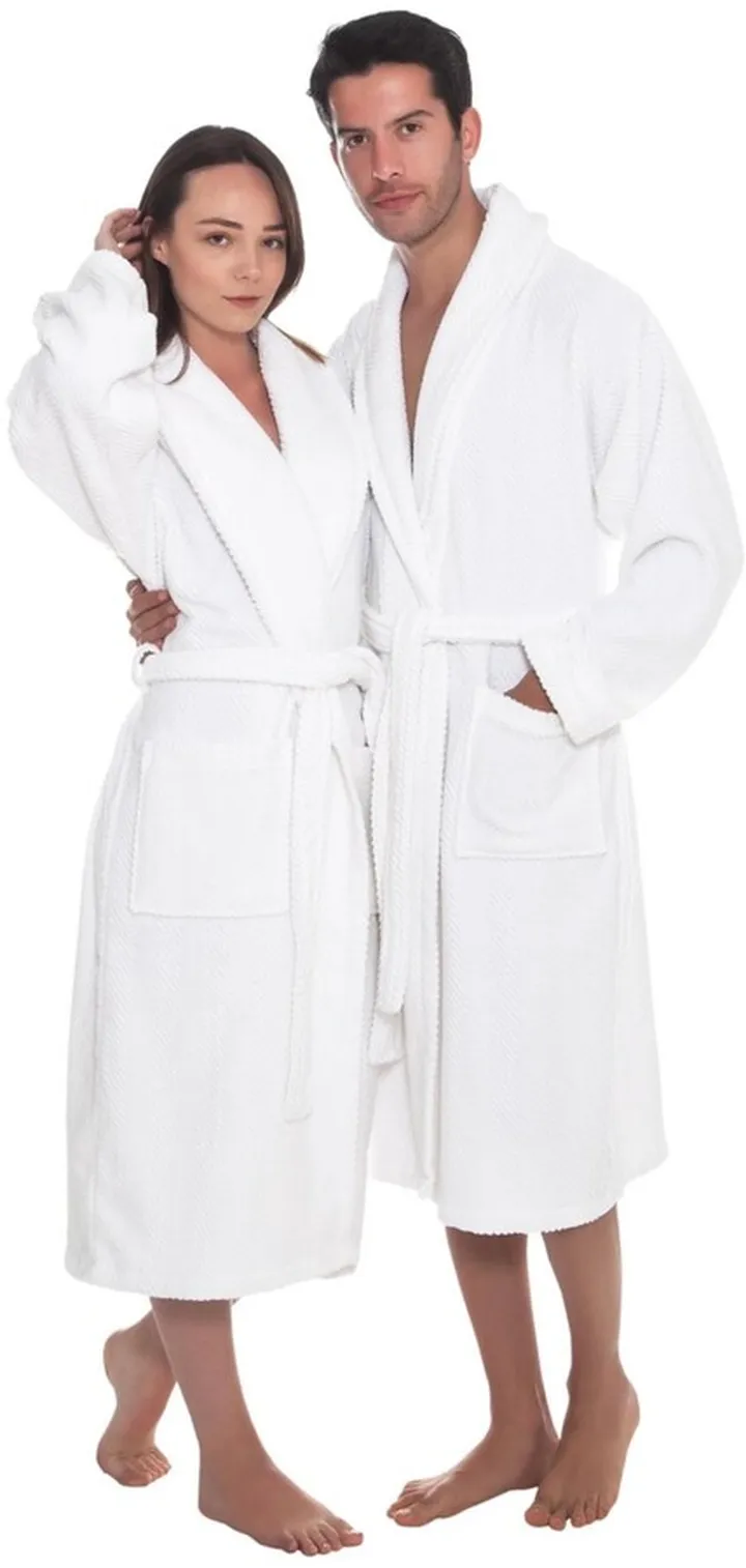 Ozan Premium Home Chevron Unisex Bath Robe Bedding