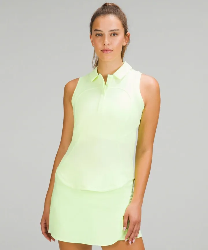 Quick-Drying Sleeveless Polo Shirt