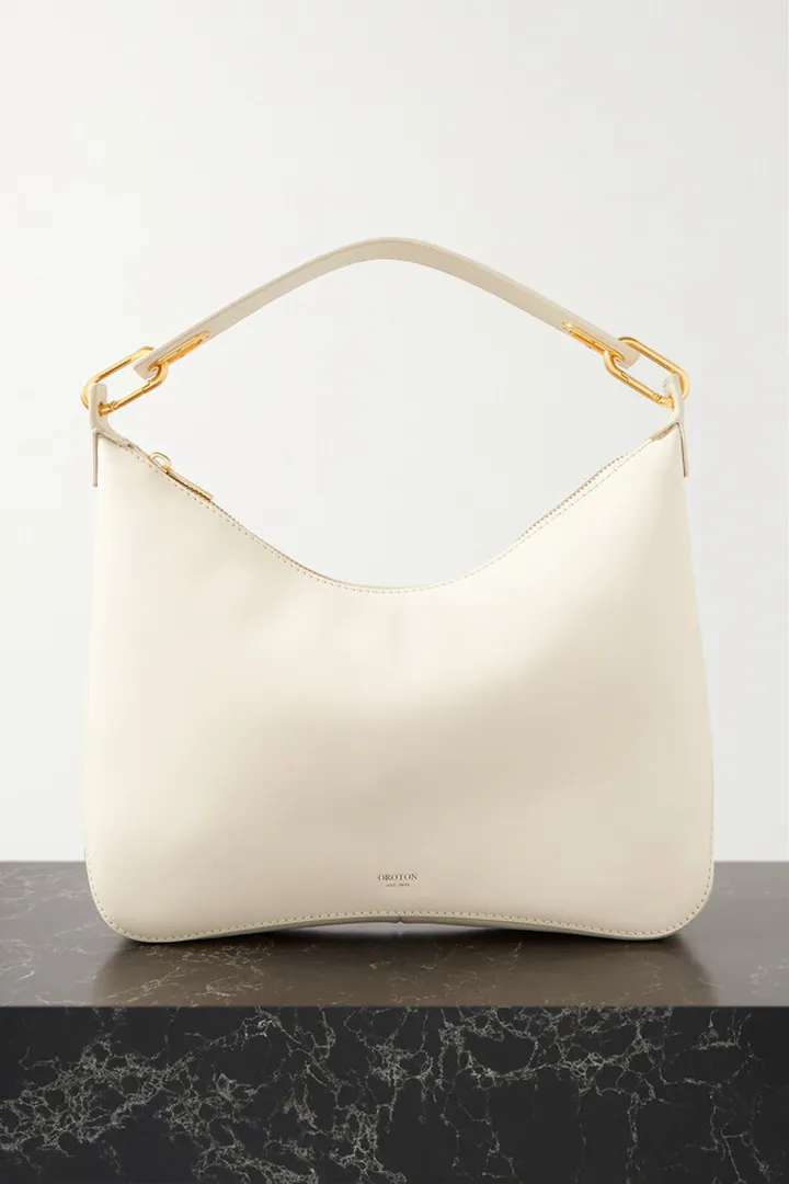 Oroton - North Leather Shoulder Bag - Cream