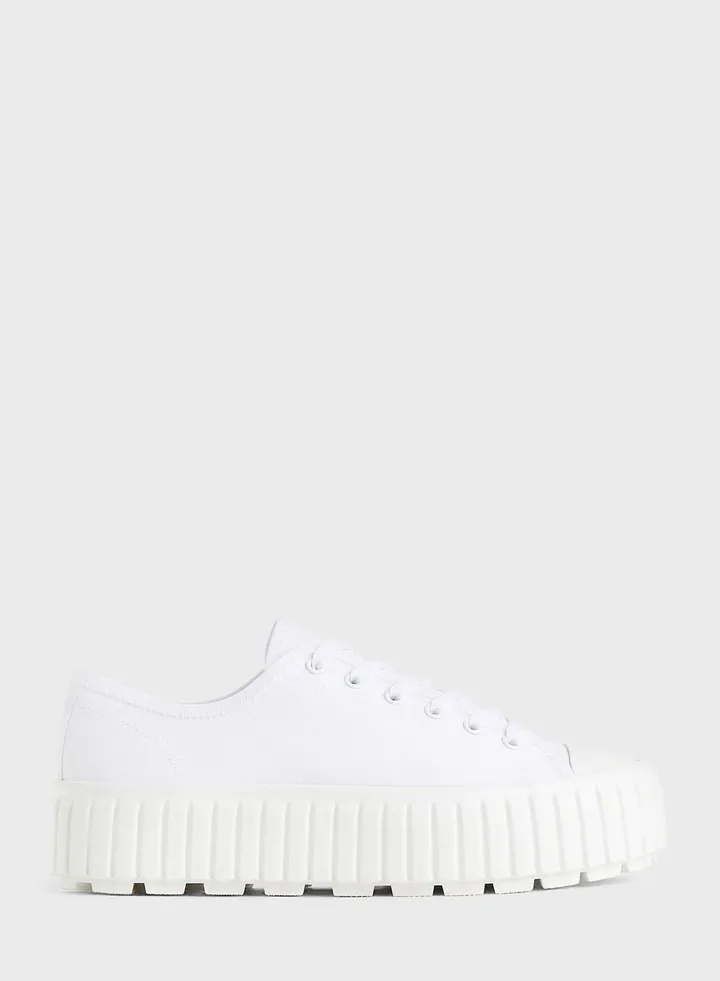 Lace Up Low Top Sneakers