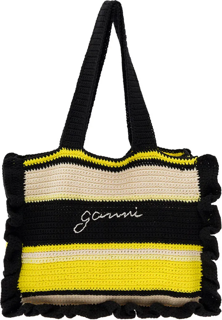 Cotton Crochet Frill Tote