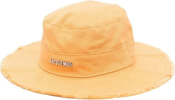 Logo-Plaque Wide-Brim Hat