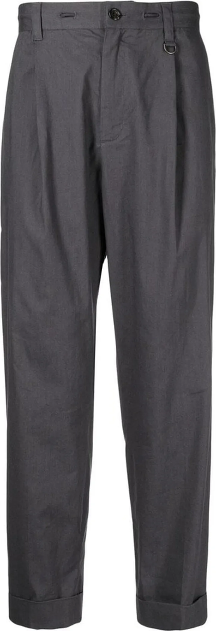 Straight-Leg Cut Trousers