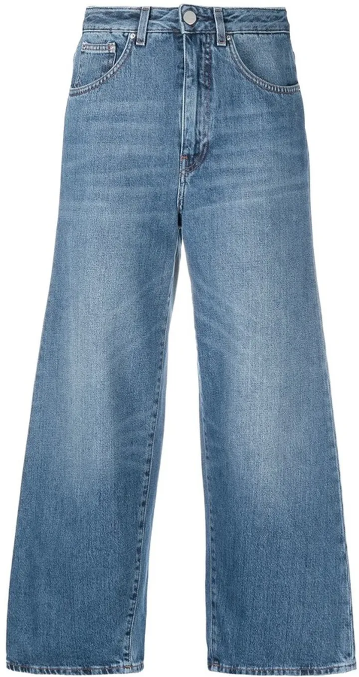Cropped Wide-Leg Jeans