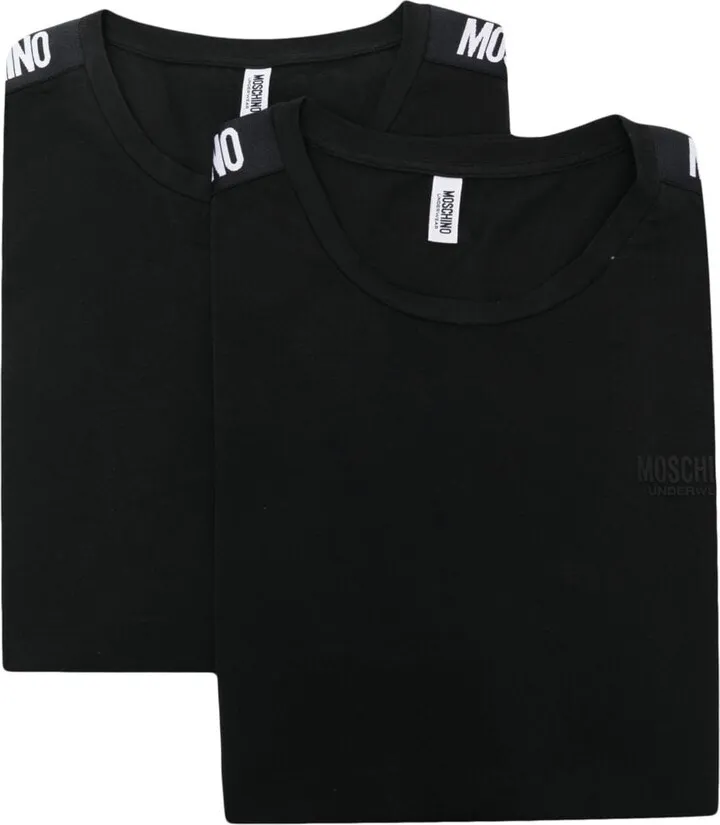 logo-print T-shirt set