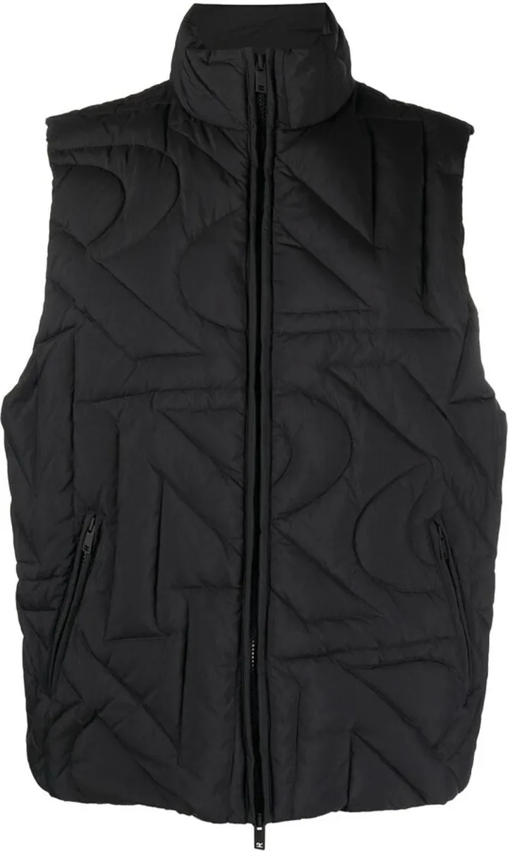 Initial quilted gilet