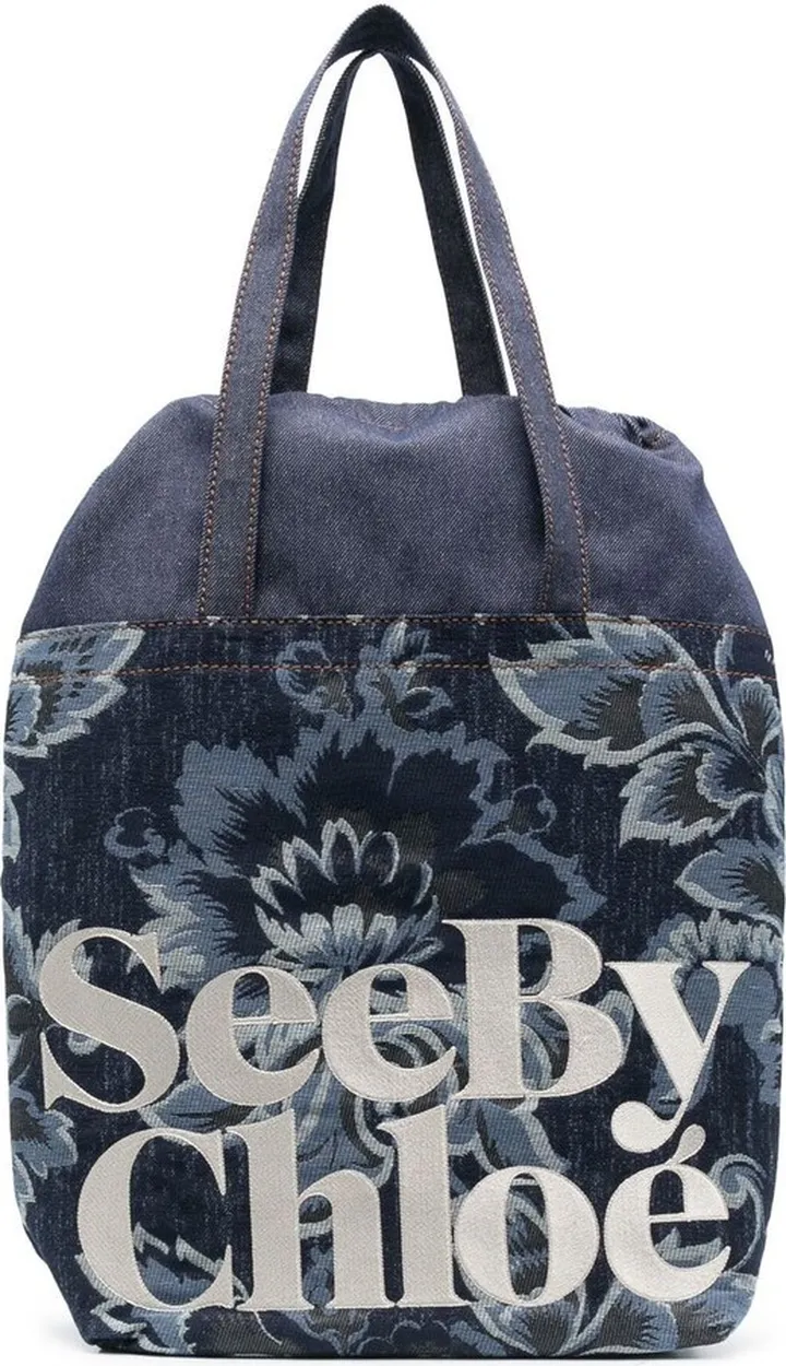 Floral-Print Tote Bag