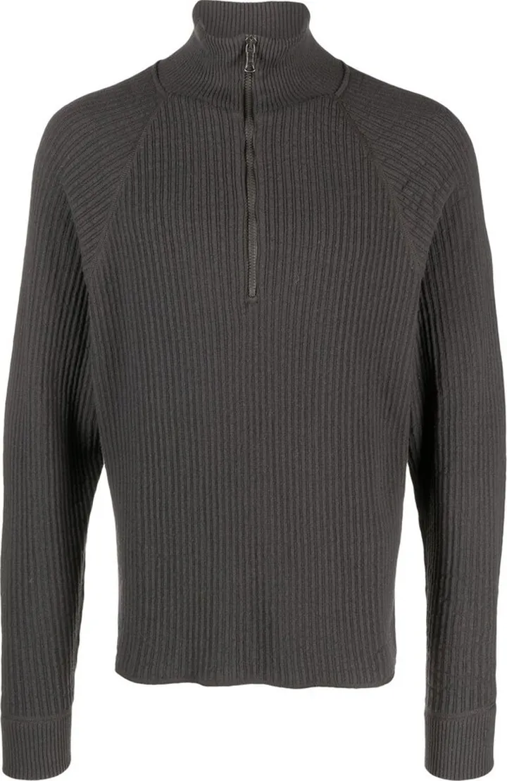Grey Half Zip Sweater