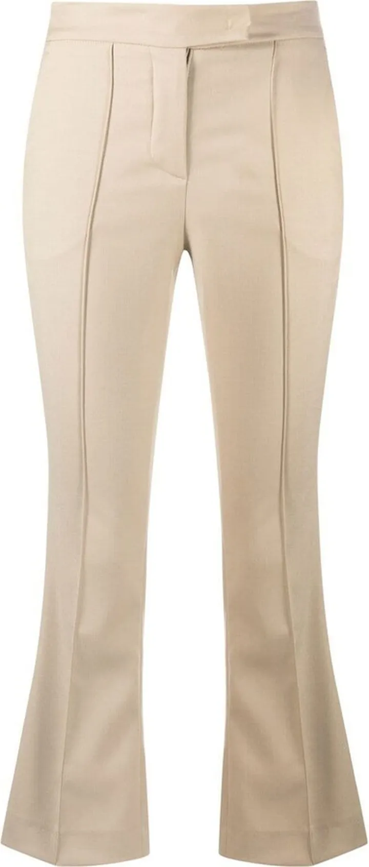 Portula pintuck-detail cropped trousers