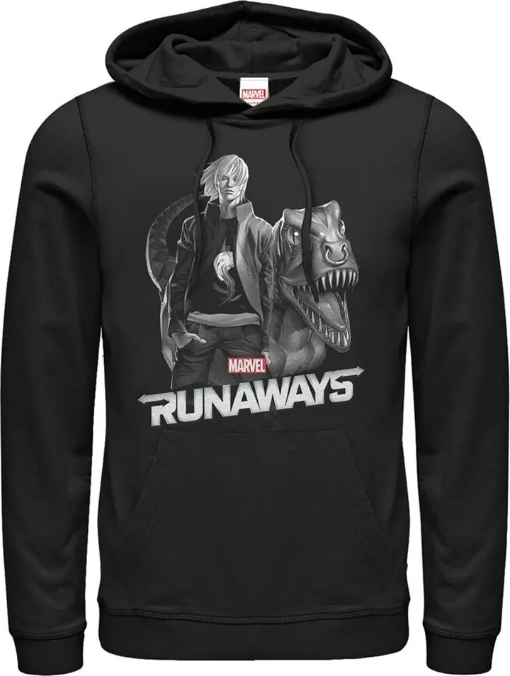 Men's Marvel Runaways Chase & Old Lace Pull Over Hoodie - Black - Small