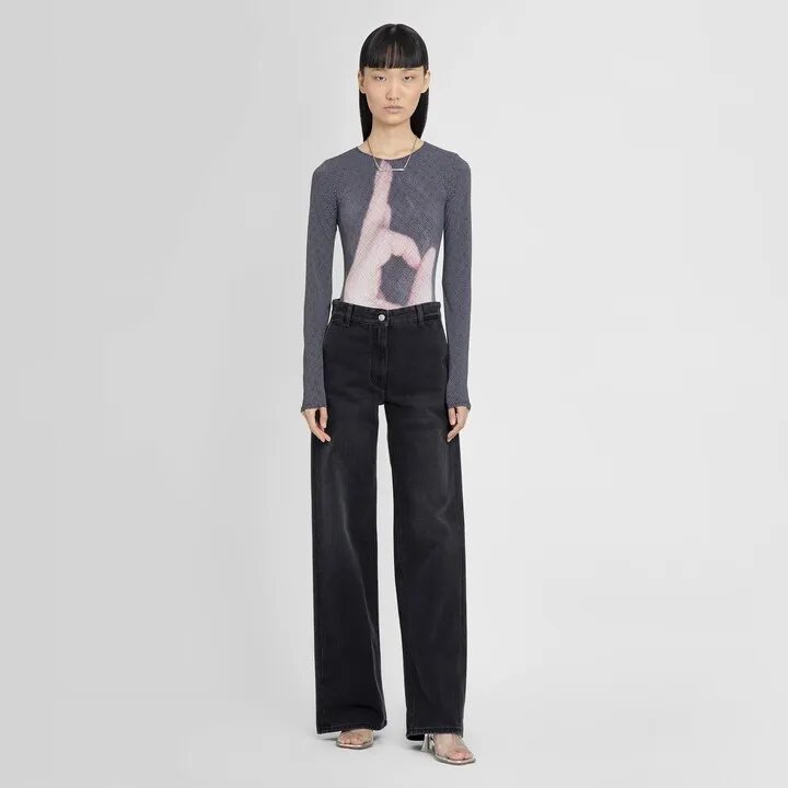 Mm6 Maison Margiela Woman Purple Bodysuits