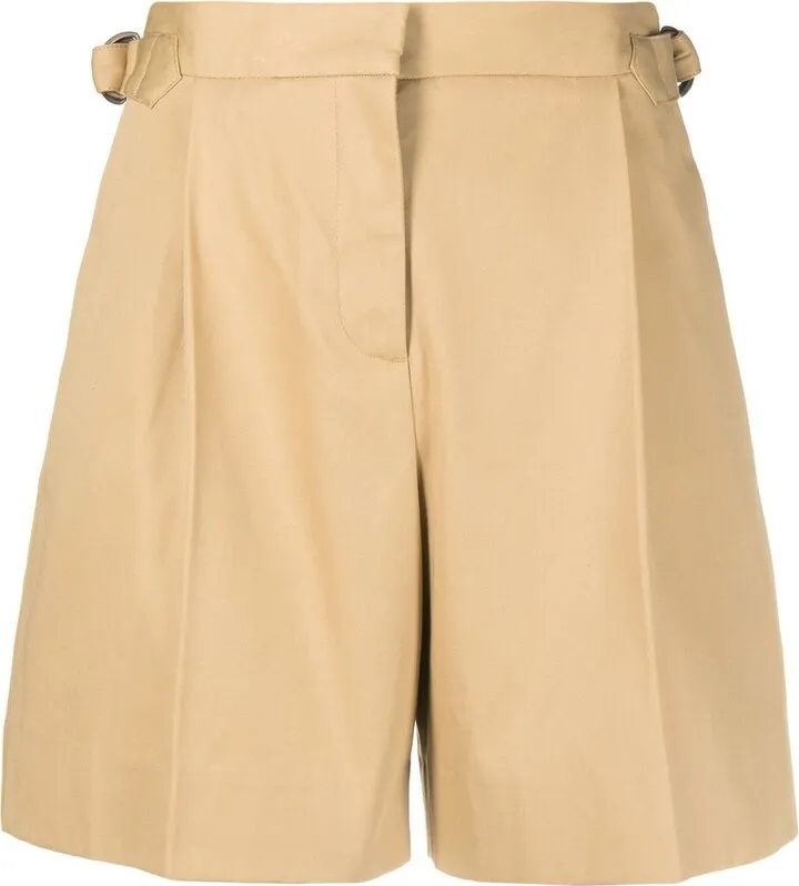 Side Buckle-Detail Shorts
