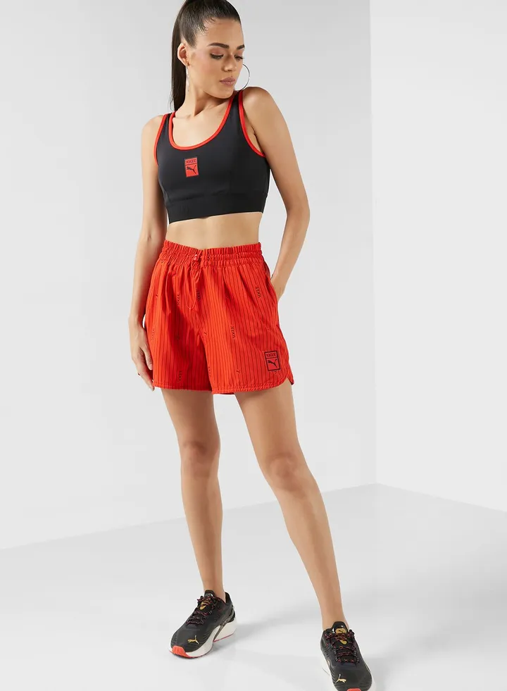 Puma X Vogue Woven Shorts Fiery Red