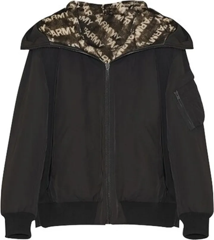 Reversible technical fabric bomber jacket
