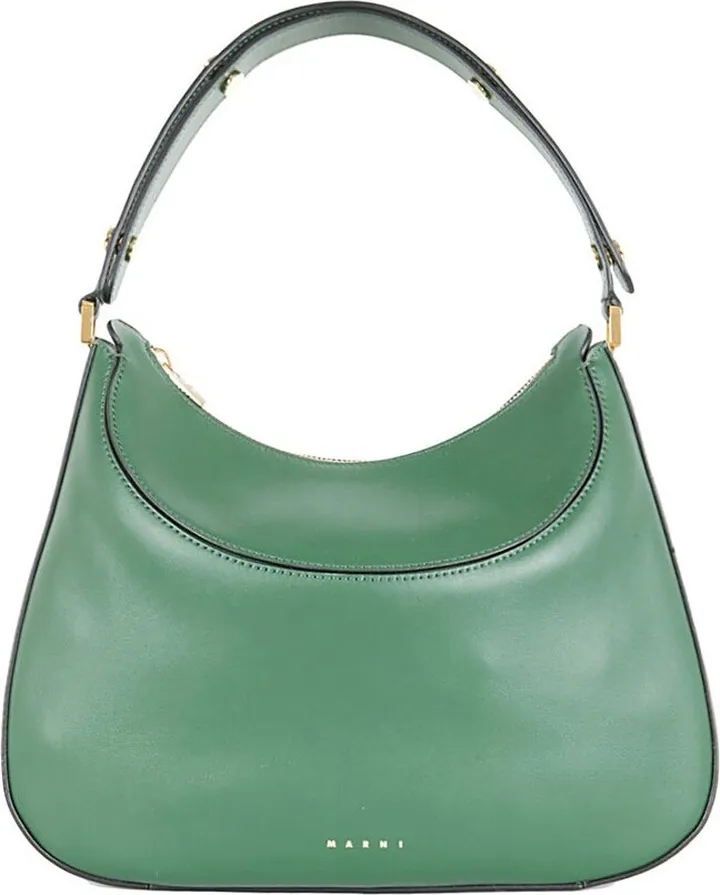 Marni Milano Logo Print Shoulder Bag