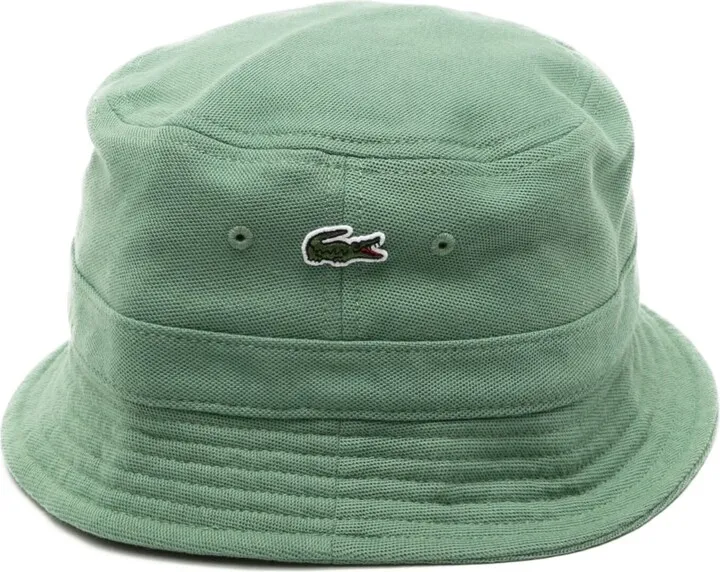 Logo-Patch Cotton Bucket Hat