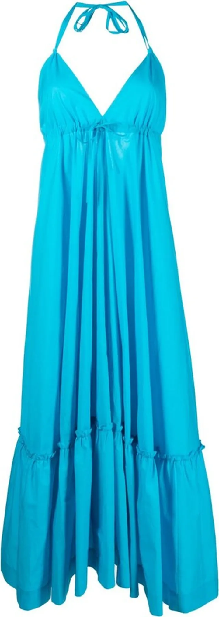 PAROSH- V Neck Long Dress