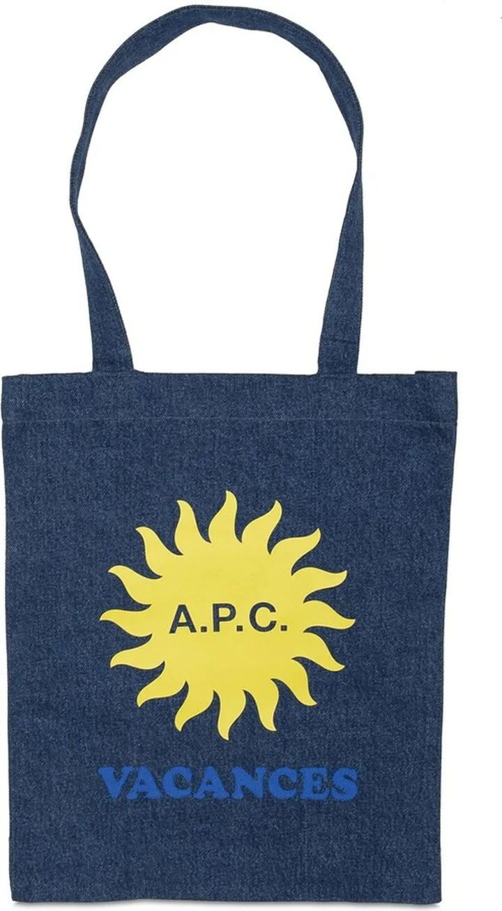 Lou Vacances denim tote bag