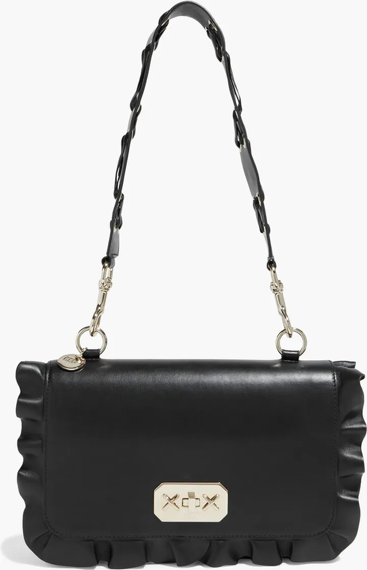 Rock Ruffle leather shoulder bag