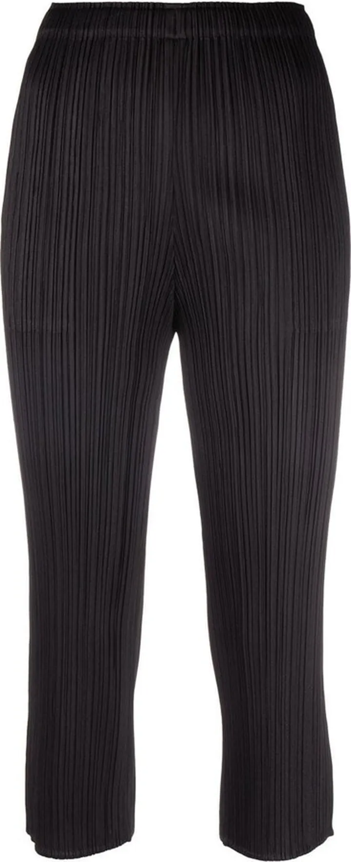Cropped Pleated Trousers