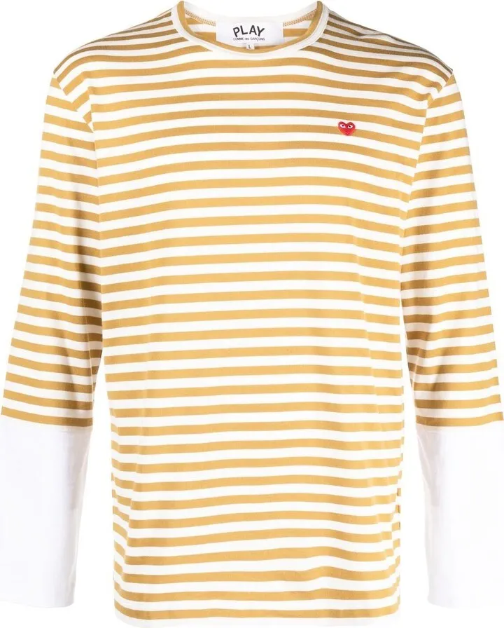 striped long-sleeved T-shirt