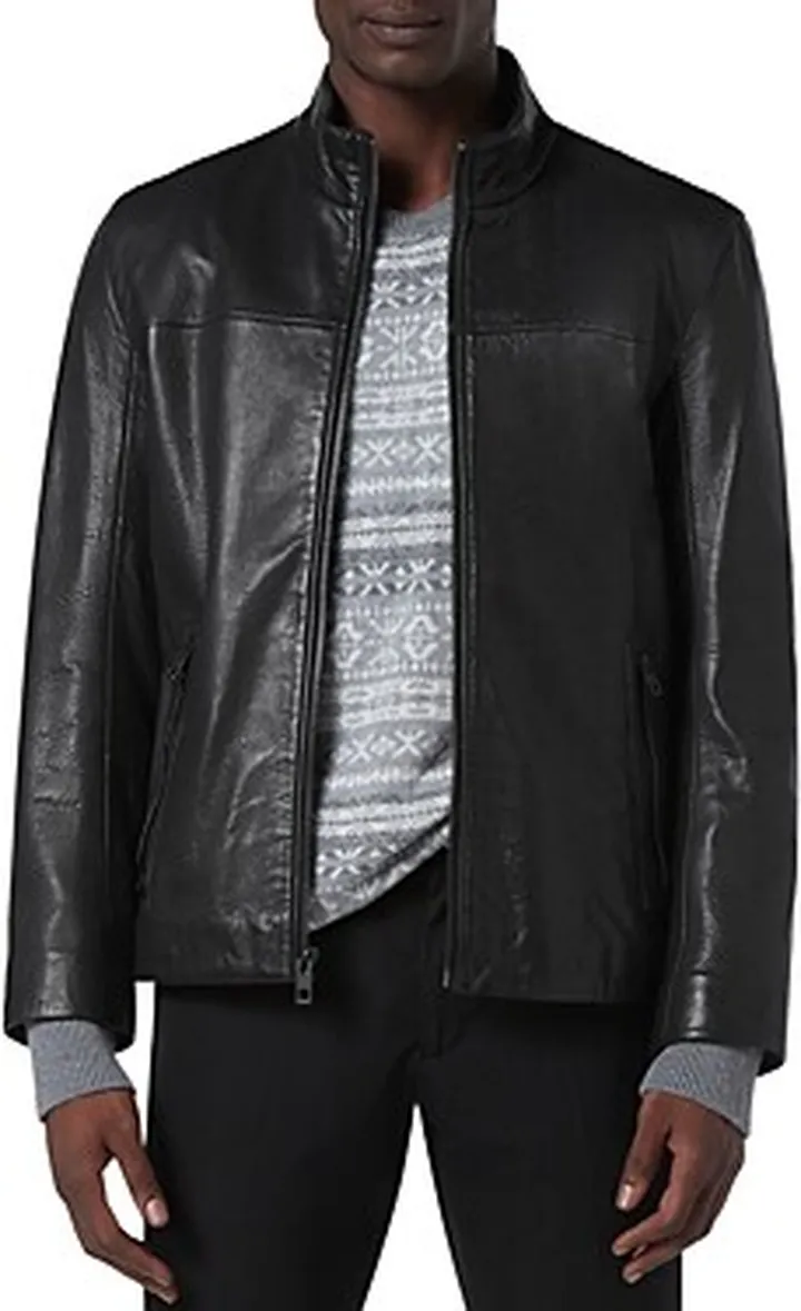 Andrew Marc Sallinger Leather Racer Jacket