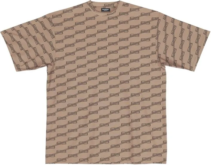 monogram-print short-sleeved T-shirt