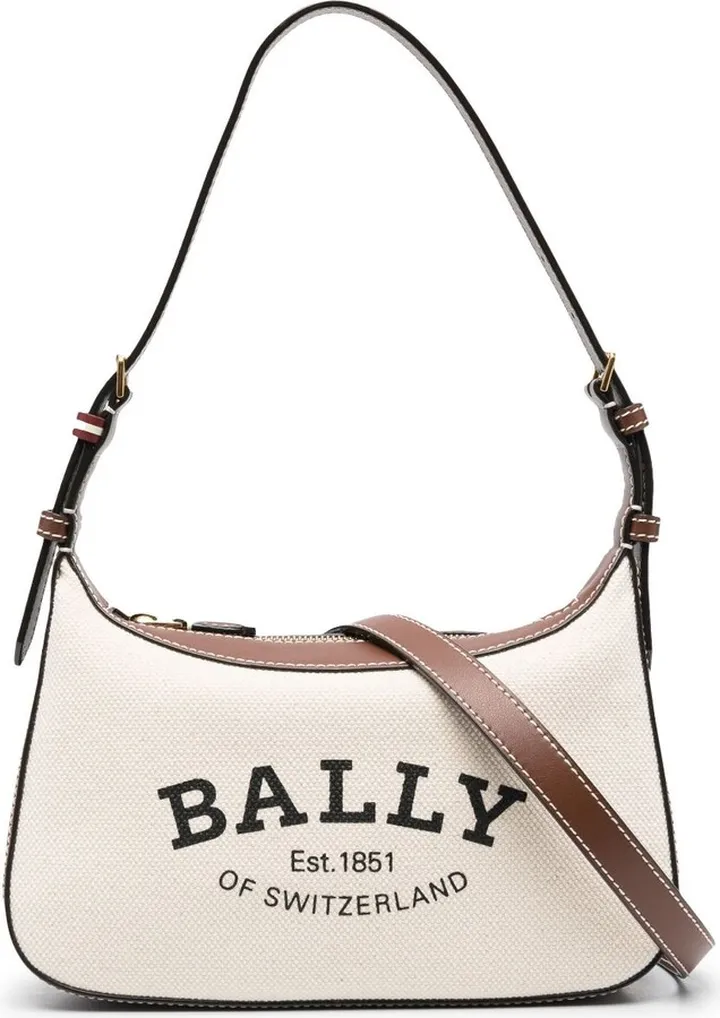 Coralye logo-print crossbody bag