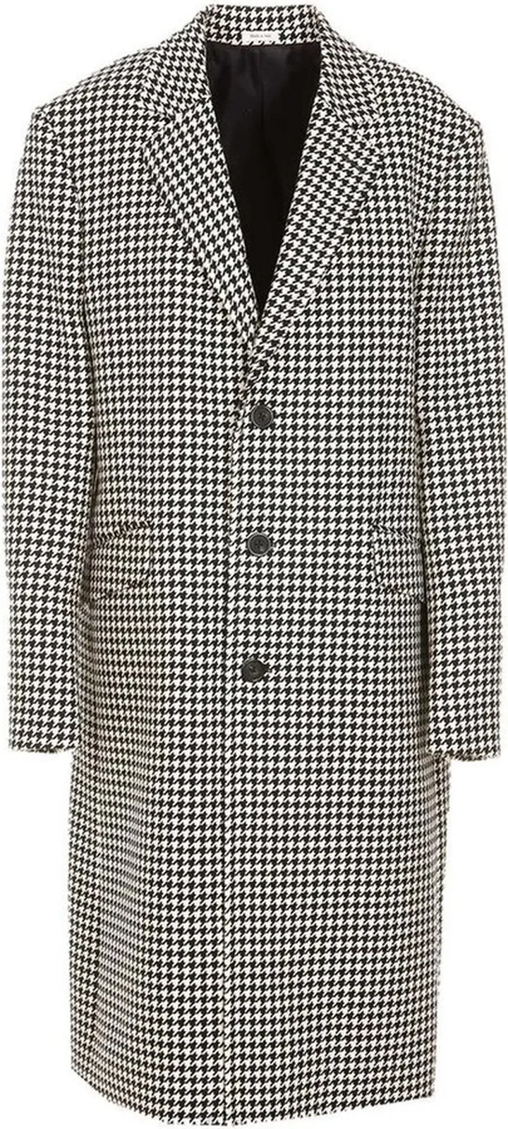 Alexander McQueen Houndstooth Single-Breasted Coat