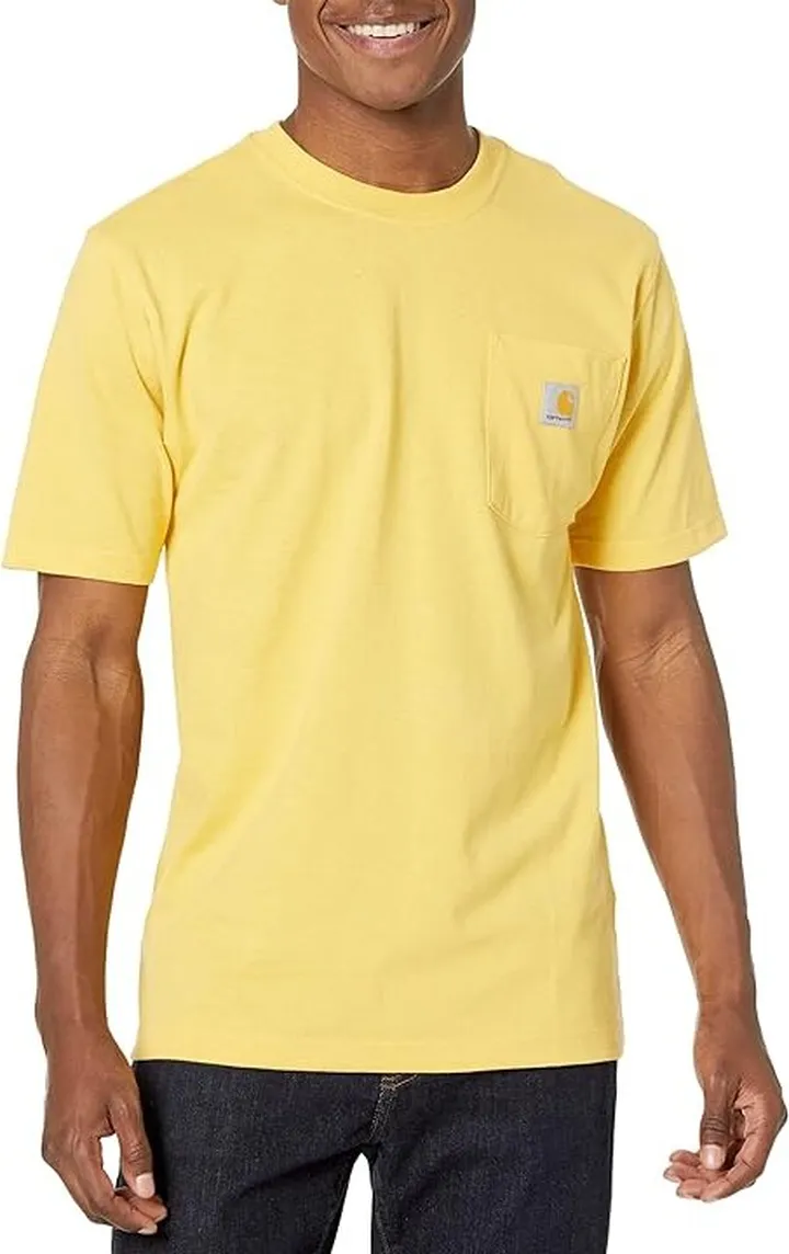 Carhartt Loose Fit Heavyweight Short Sleeve Pocket T-Shirt (Sundance Heather) Men's T Shirt