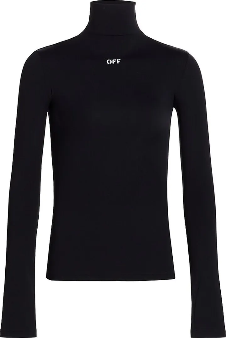 Stamp Logo Second Skin Turtleneck