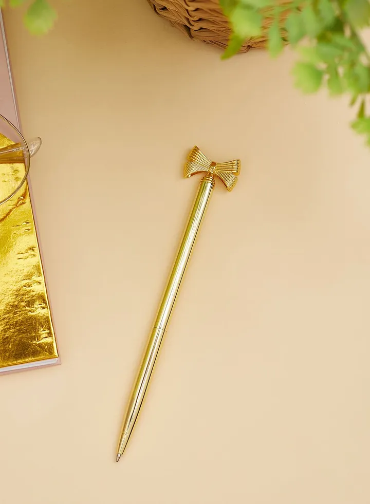 Gold Bow Pen