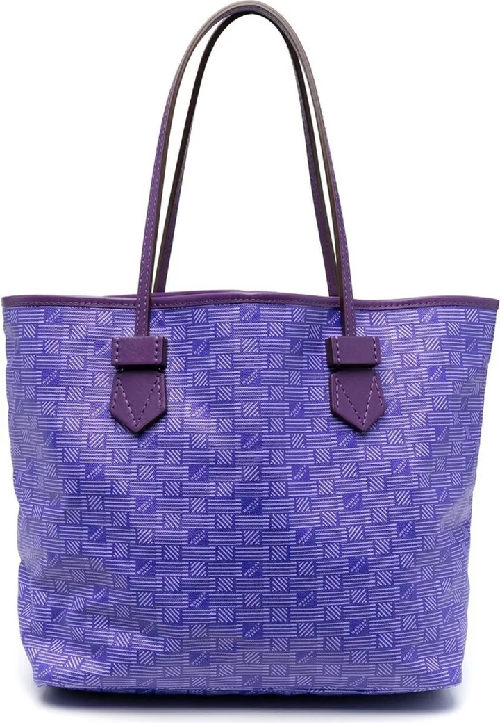 Logo-Print Leather Tote Bag