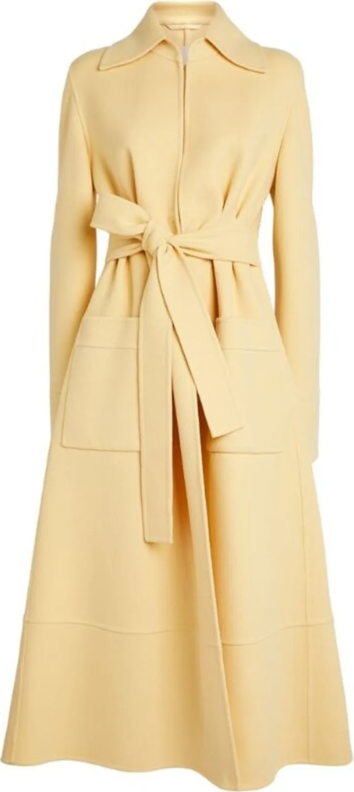 Jil Sander Virgin Wool Belted Coat