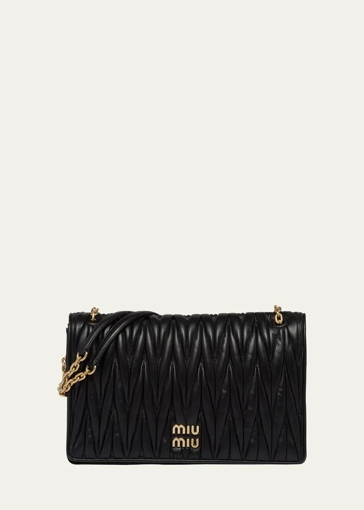 Matelasse Chain Strap Nappa Leather Bag