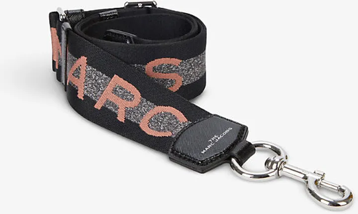 Sweet Pea Striped Logo-print Webbing bag Strap