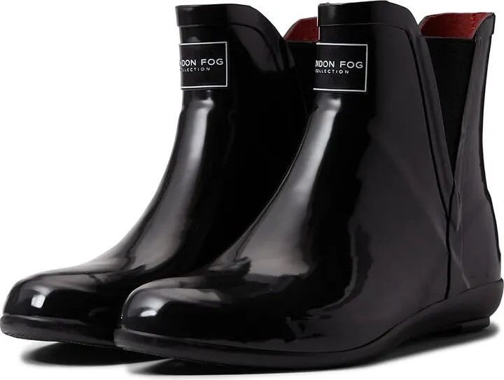 London Fog Piccadilly (Black Shiny) Women's Shoes
