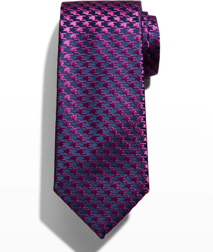 Men's Houndstooth Wool Tie