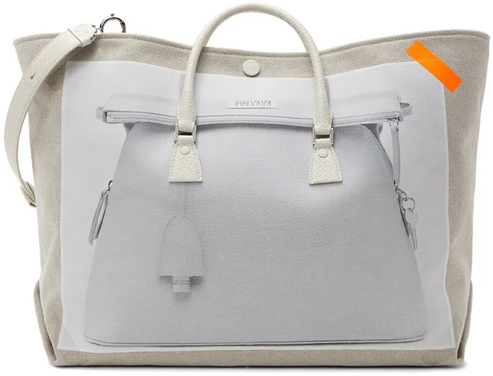 Maison Margiela Beige 5AC Printed Tote