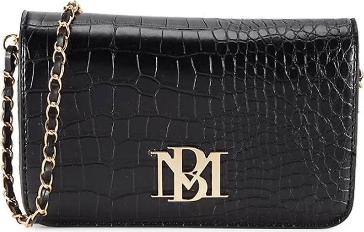 Croc-Embossed Shoulder Bag