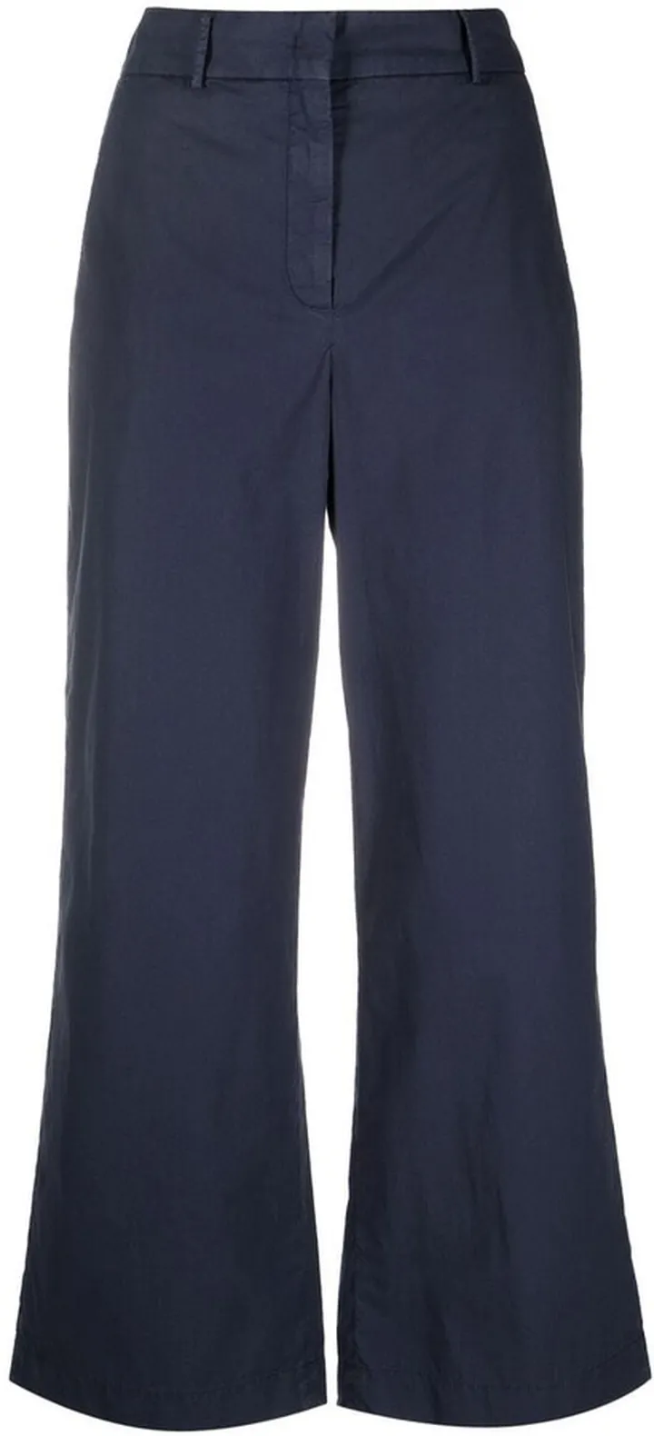 Four-Pocket Cotton Cropped Trousers
