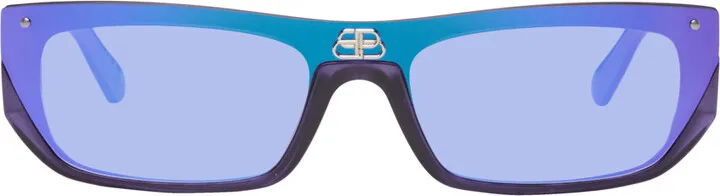 Balenciaga Purple Shield Sunglasses