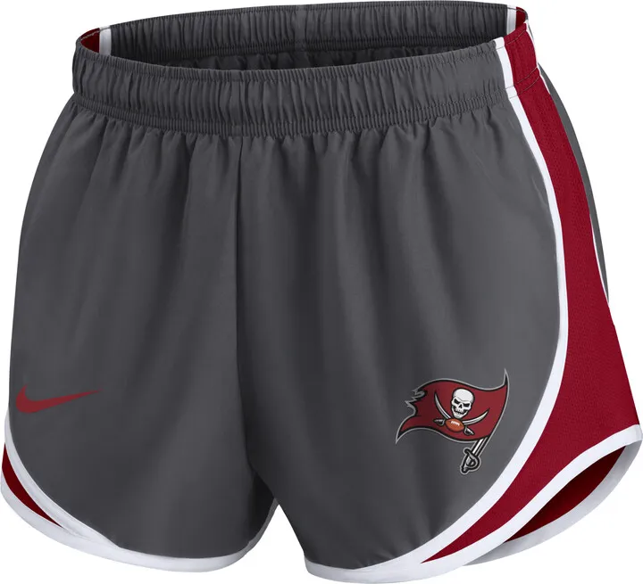Nike Women's Dri-FIT Logo Tempo (NFL Tampa Bay Buccaneers) Shorts in Grey