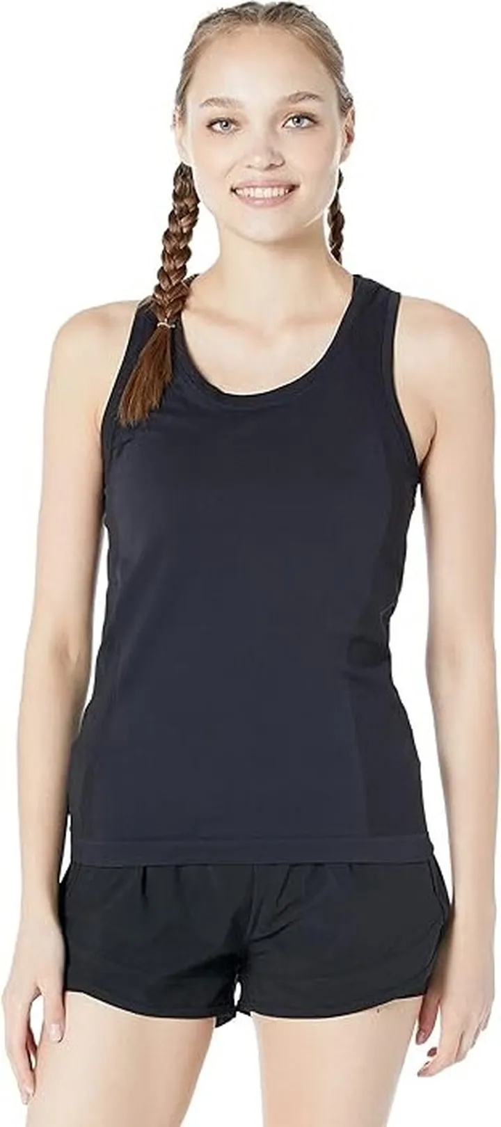 Sweaty Betty Athlete Seamless Workout Tank Top (Black) Women's Clothing