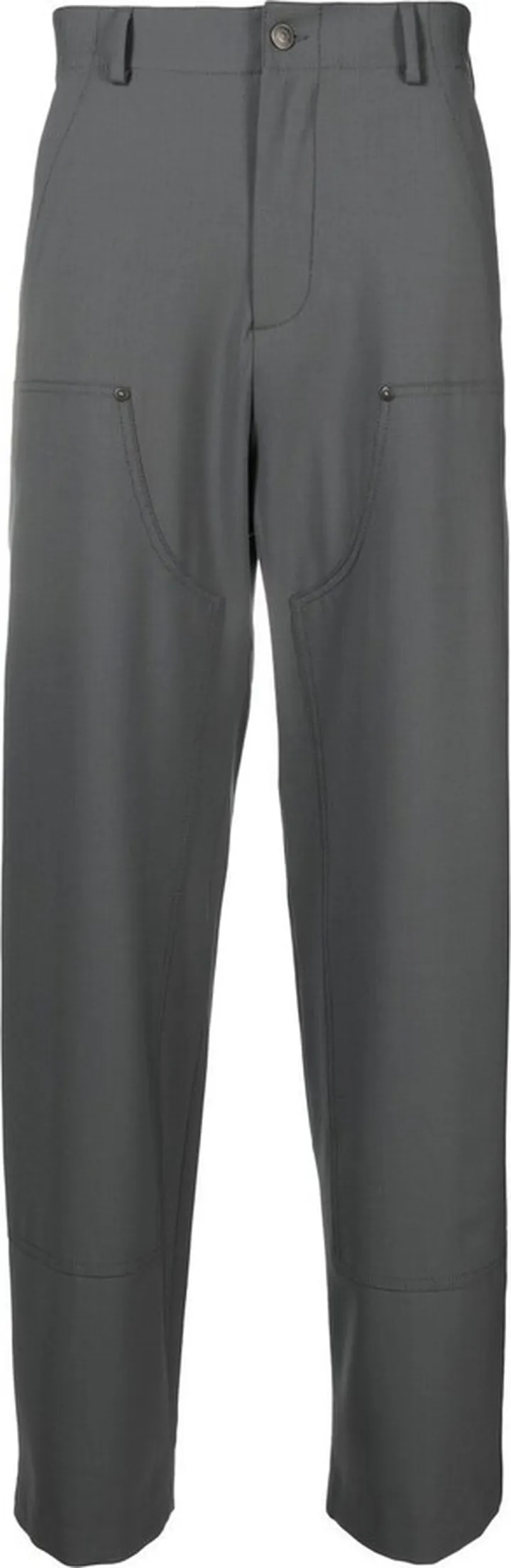 Wide-Leg Cotton Trousers