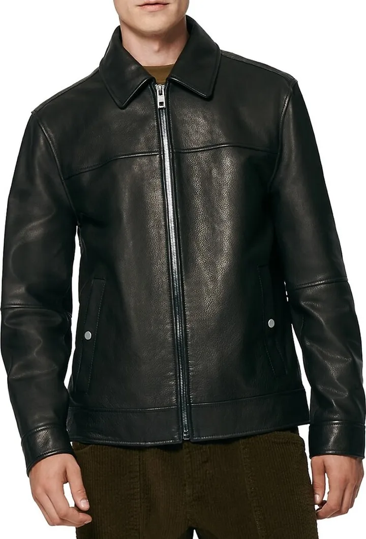 Rockaway Leather Zip Jacket