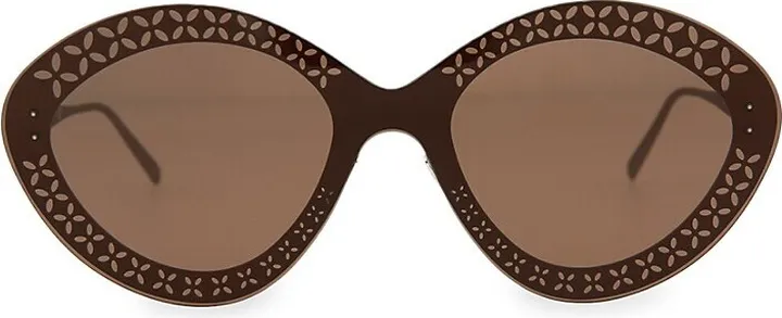 99MM Reverse Cat Eye Shield Sunglasses