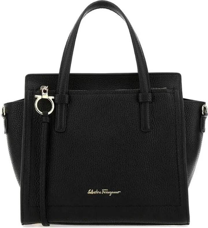 Salvatore Ferragamo Logo Charm Tote Bag